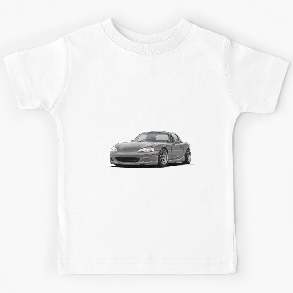 Mx5 / Miata NB MK2 illustration (silver) Kids T-Shirt 110