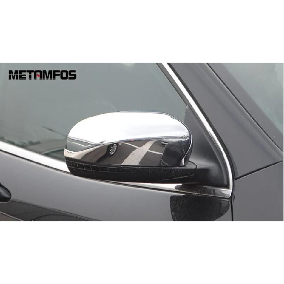 Exterior Accessories For Jeep Compass 2017- 2024 2025 Chrome Side Rearview Mirror Cover Trim Protection Cap Sticker