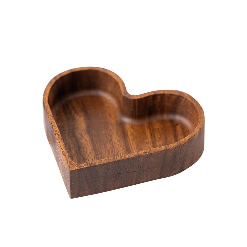 Ruhan Walnut Wood Heart-Shaped Serving Tray
