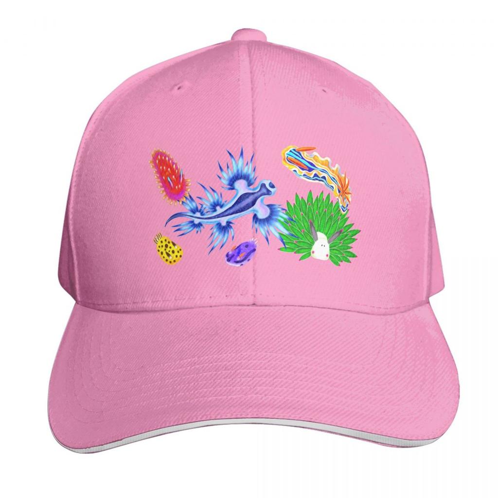 Rainbow Nudibranchs (Sea Slugs) AssortUnisext Baseball Cap Snapback Cap Sun Caps Fashion Beach Winter Hat For Women Unisexs