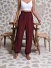 2026 European Fashion Women's Casual Elastic Long Pants - Solid Color, Comfortable