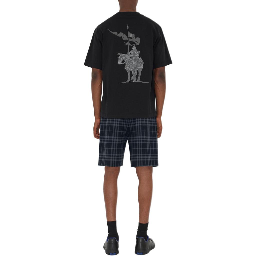 Burberry FW24 Casual Shorts Men's Marine Blue 81018971