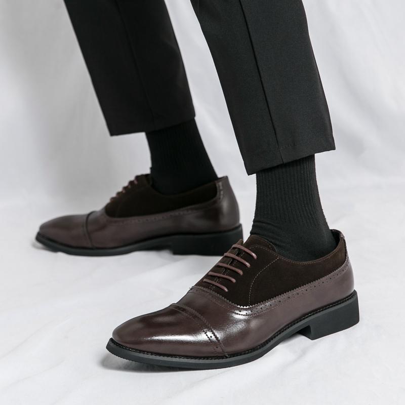 

Кожаная обувь для мужчин Натуральная кожа Обувь больших размеров Высококачественная дизайнерская формальная обувь Повседневная обувь Для бизнеса 46