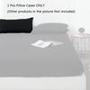 Deep 1525cm Fitted Sheet Pillow Case Bed Sheets Single Double King Color Solid