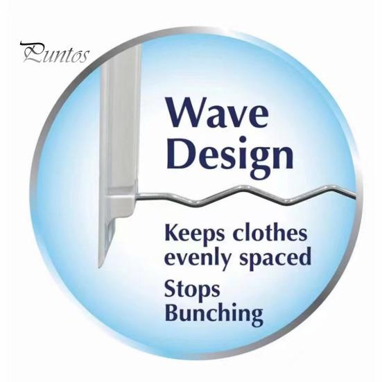 Folding Clothes Drying Rack Wall Mount Laundry Drying Hanger Wavy Design Space-Saving Easy Installation Clothes Rail for Bedroom Laundry Room