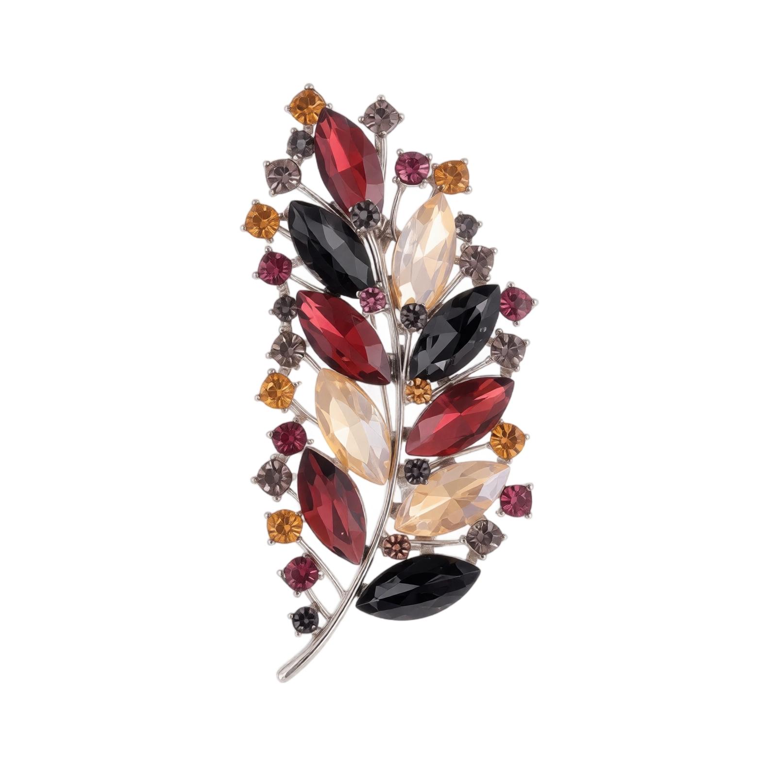 Vintage Leaf Brooch Dress Clip Pin for Women Suit Casual one size