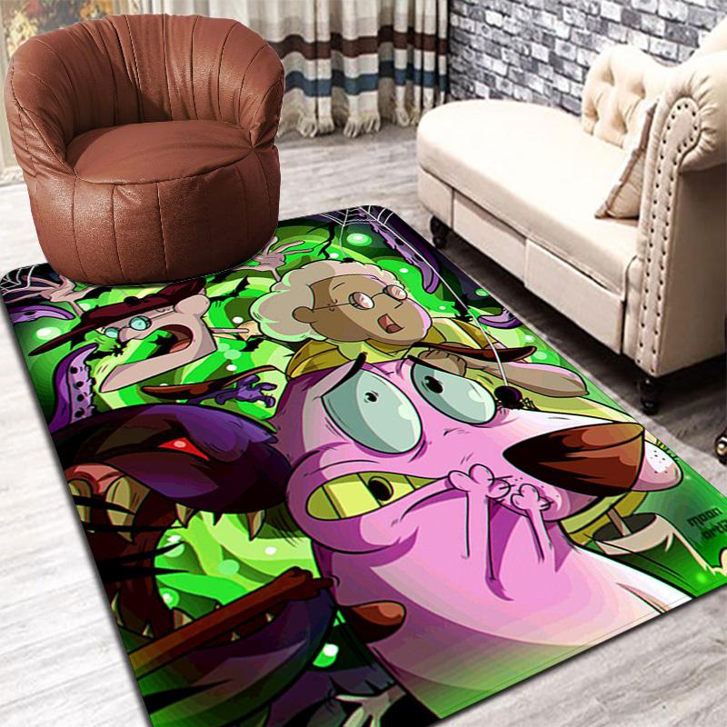 Courage the Cowardly Dog Rug Floor Mat for Living Room or Bedroom Soft and Comfortable Carpet a Gift for Birthday and Holiday.SFF0917204