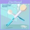 Silicone Shower Brush With Long Handle For Adults Bath Cleaning And Massage