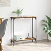 Console Table with Shelf Reclaimed Wood Look 75 x 22.5 x 75 cm Wood Based Material