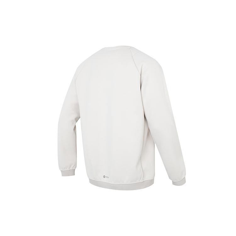 adidas Mikiny Pánské Bílé Kulatý výstřih Střední Běžný HY5842