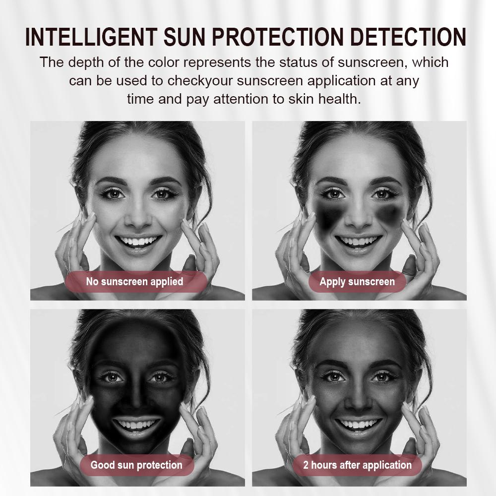 Smart UV Sunscreen Makeup Mirror With LED Beauty Sunscreen Detection Makeup