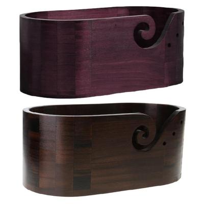 Wood Yarn Bowl Knitting Bowl Yarn Holder for Holding Crochet Yarn Knitting Wool Crochet Hook Knitting Accessories