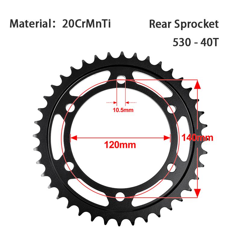 530 Front Rear Star Gear Sprocket for KAWASAKI ZX600 ZX6 Ninja ZZR600 VN800 ZZR500 ZZR 500 600 VN 800 Vulcan Classic Drifter