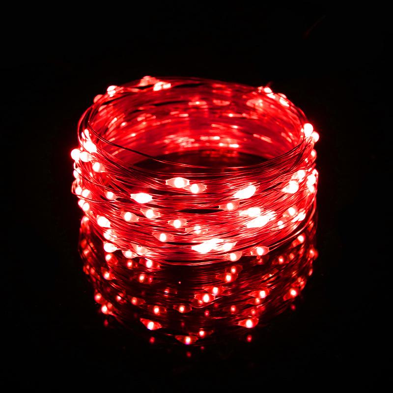 LED Copper Wire Light String with Wave Ball for Indoor Decoration and Gifts