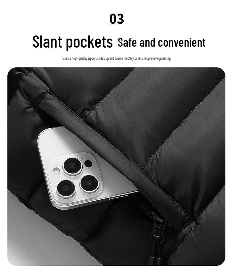 Men's Winter Thick Down Cotton Sports Vest Sleeveless Jacket 2025