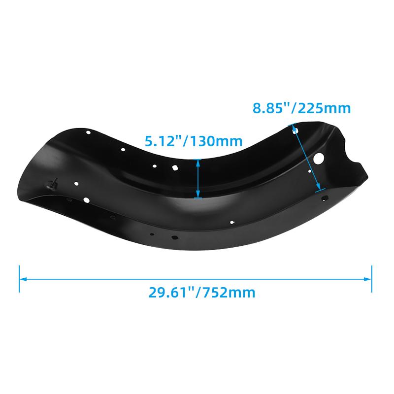 Motorcycle Black Rear Fender Mudguard Mud Guard Cover For Harley Touring Road King CVO Electra Glide Street Glide FLHR 2009-2020