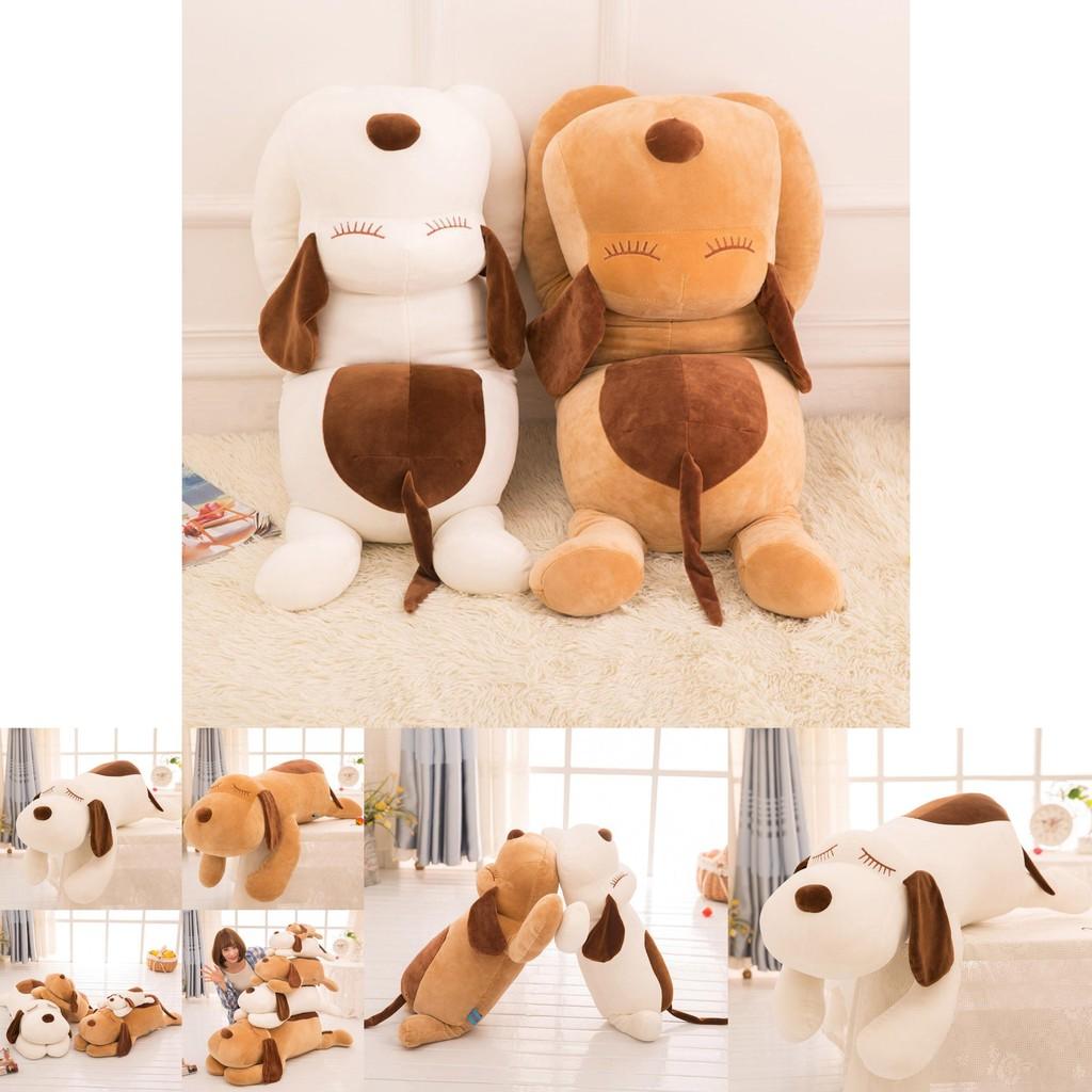 Cute And Plush Soft Sleeping Dog Toy Pillow For Kids With Adorable Cartoon Design