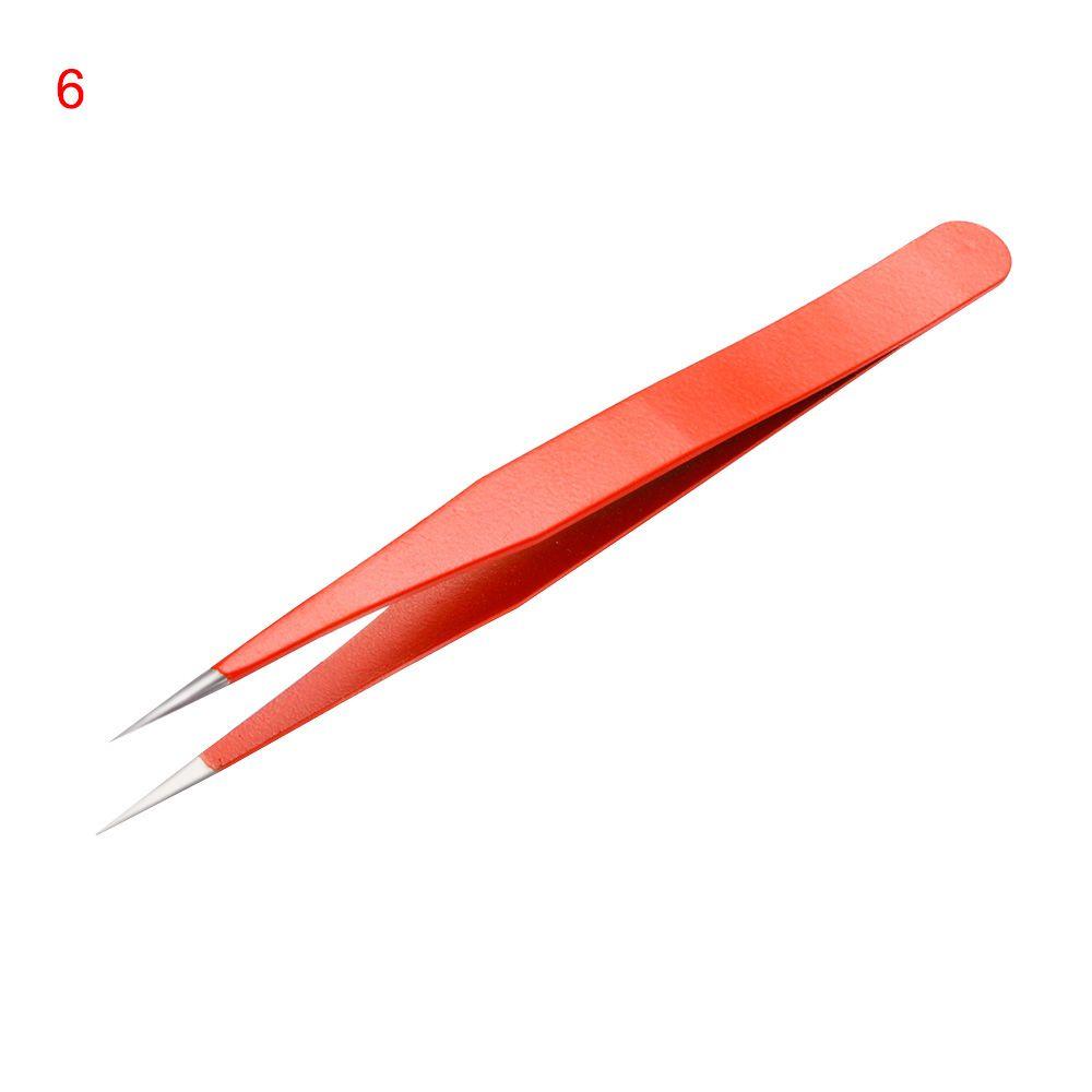 Steel Nail Art Rhinestones Picker False Eyelashes Tweezer Lash Extension Tools Clip Applicator