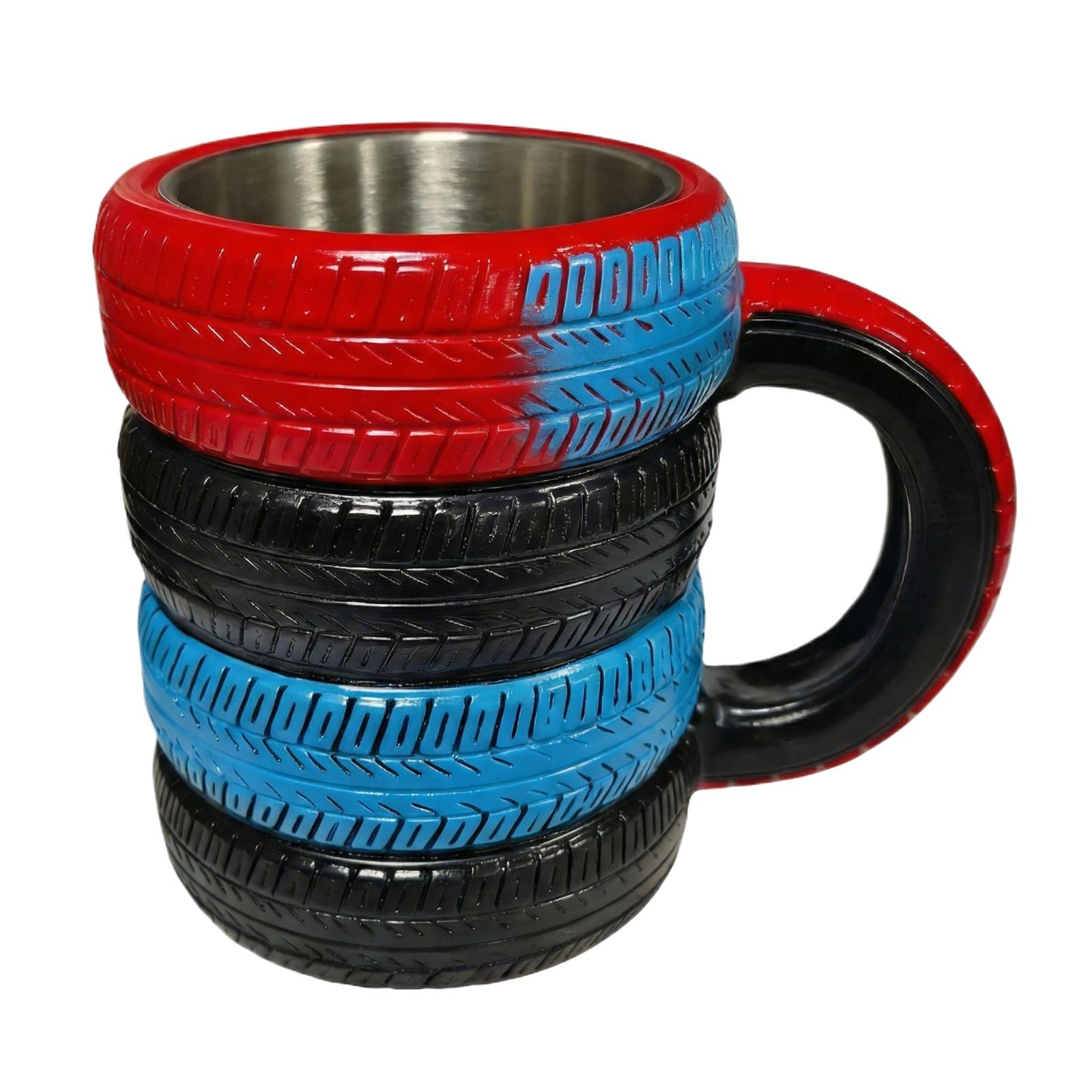 

Креативная кофейная кружка с рисунком протектора шины One Size