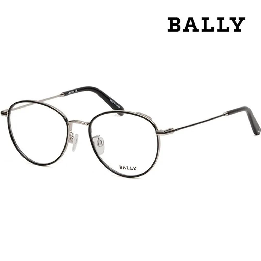 Bally Eyeglass Frames BY5034H 005 Round Metal Windsor Rim