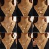 DIEYURO 316L Stainless Steell Pearl Starfish Imitation Shell Necklace For Women New Fashion Ocean Neck Chain Jewelry Gift
