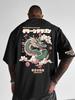 Japanese Green Dragon Cherry Blossom Print on Premium Soft 100 Cotton Unisexs T Shirt Perfect for Summer Casual Streetwear Style