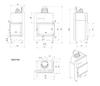 Steel fireplace KRATKI MBZ right 13 kW Ø 200
