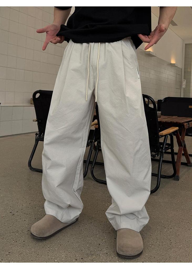 Off-white Scimitar Pants Spring and Summer New Products Versatile Loose Drawstring Trousers Comfortable Men's Floor Pants