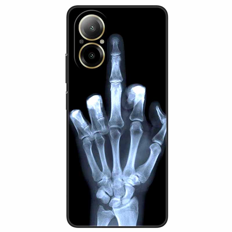 For Realme C67 4G Case Animals Painted Black TPU Silicone Soft Bumpers for RealmeC67 4G C 67 RMX3890 Phone Covers Wolf Cool Bags
