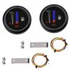 2Pc 12/24V 2" 52mm Car Motorcycle Fuel Level Meter Gauge LED Digital 10 Grid