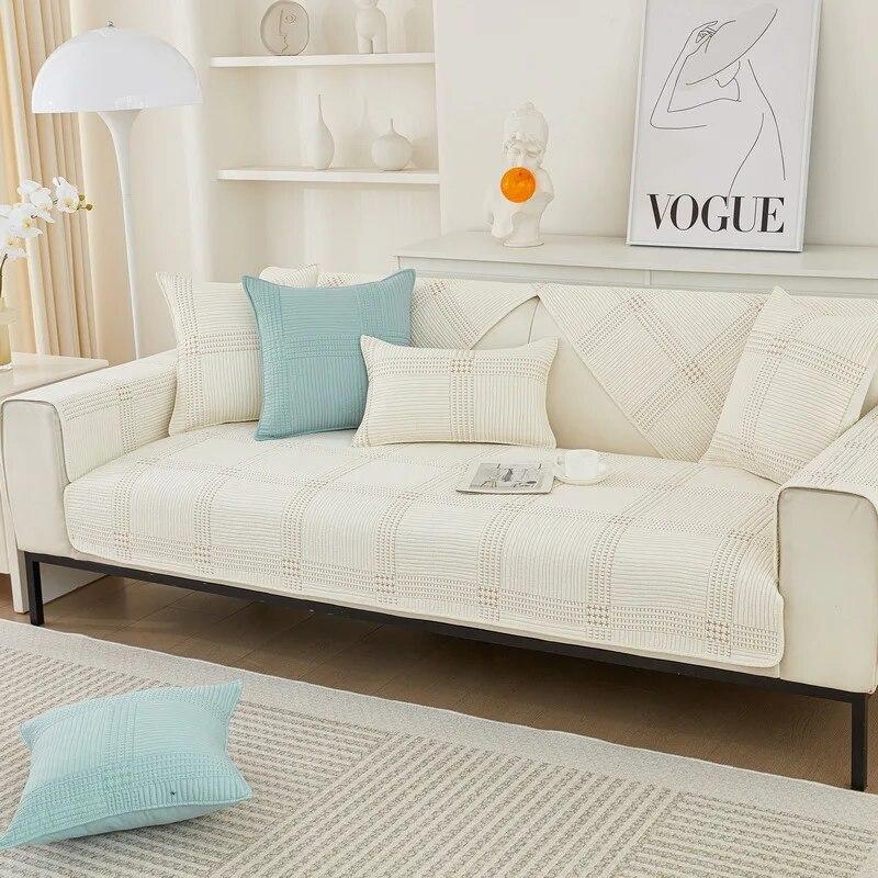 

Современная подушка для сиденья для проживания в семье, нескользящий жаккардовый чехол для дивана, хлопковая подушка для дивана на все сезоны, универсальный чехол, тканевое полотенце 70x70cm