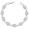 ZHUKOU 8 styles Gold Women's Bracelet CZ Crystal Zircon Shiny Bracelet Women Jewelry VL143
