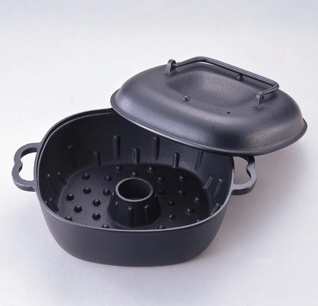 Iwachu Sweet Potato Inner Dimensions x for Direct Flame Nambu 21102 Pot, Black, 24.5 24.5 cm, Use, Ironware,
