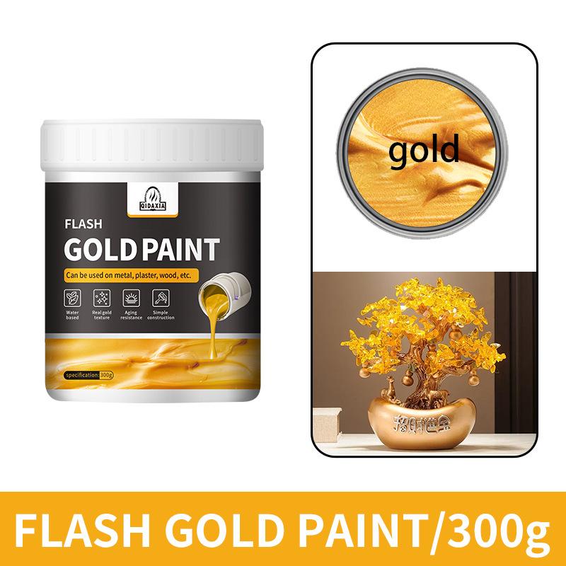 Water based gold foil paint, gold powder paint, gold art paint, gold paint, gold foil brush paint 300g