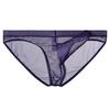 Men Briefs Mesh Elephant Nose Close Fit Mid Waist Transparent See Through Stretchy Panties for Honeymoon