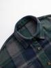 Women's Mid-Length Plaid Long Sleeve Loose Woolen Coat for Autumn/Winter, Plus Size