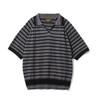 OGARP Half Stripe Collar Knit Charcoal