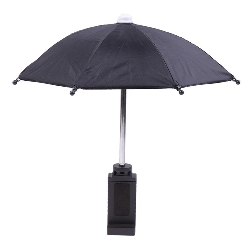 Mini support de téléphone portable étanche, parapluie de locomotive, pare-soleil en métal, parapluie de vélo