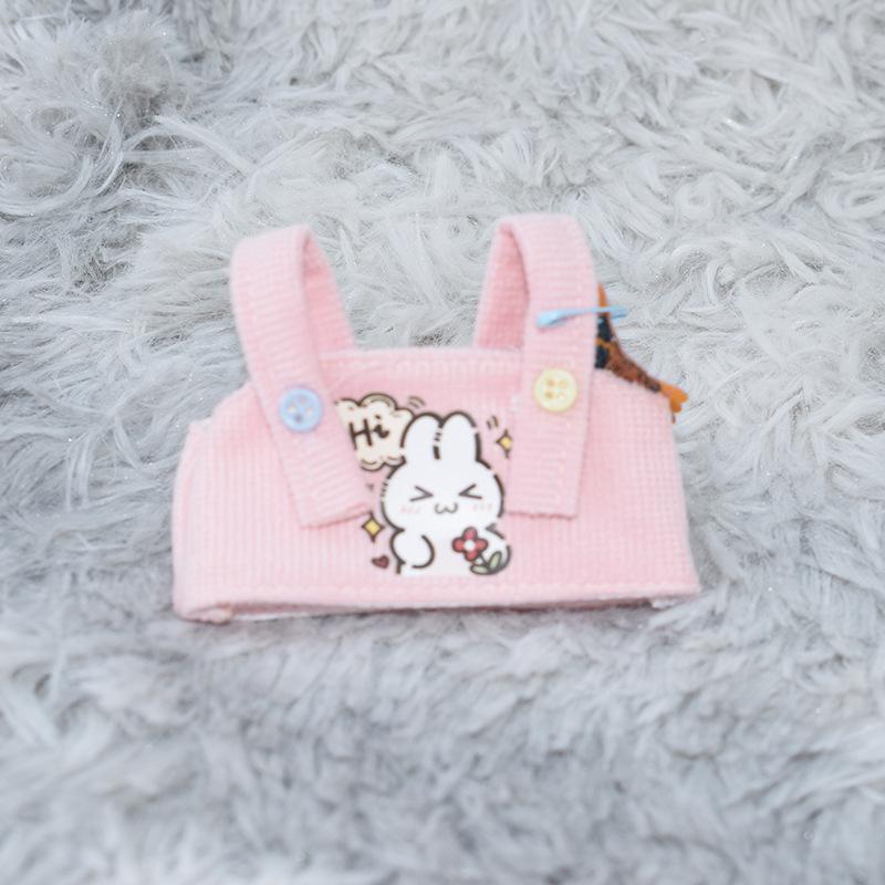 10CM Cotton Doll Overalls for Starfish Bodies and 13CM Palm Dog Pendant - Dress Up Clothes for Toys