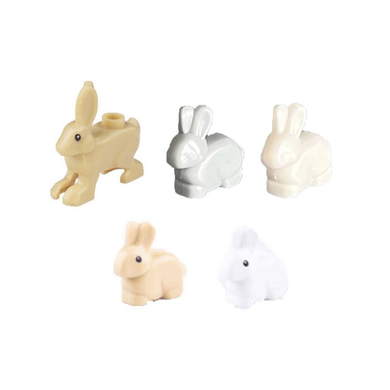 City Scene Accessories Animal Building Blocks Model Figures Farm Wolves Flamingos Pig Dog Gorillas Elephants Zoo Bricks Toy Gift