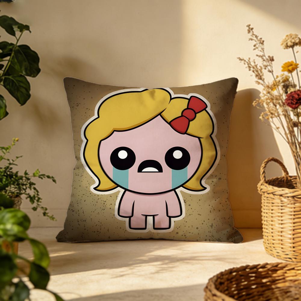 Stylish Tthe Binding of Isaacw Cushion Cover Versatile DoubleSided Pillow Case Fit for Sofa Bed Car Daily Decor