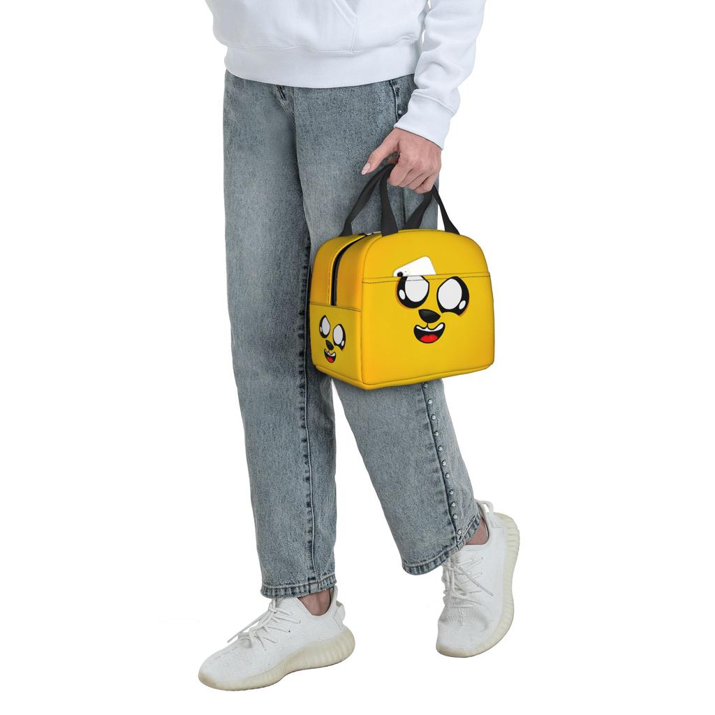 Custom M-Mikecracks Insulated Lunch Bag for Women Men Portable Cute Thermal Cooler Lunch Box School
