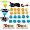 Arcade 2 Player Zero Delay Kit Mando Arcade Usb Encoder To Pc Rasberry Pi SANWA Push Button Joystick Usb Arcade Cabinet