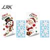 Festive Home Window Decor Christmas Static Clings, Santa Snowman PVC Stickers, Waterproof Easy Apply Holiday Film Glass Decals for Shop Decorations