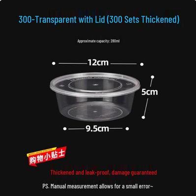 ZLIII Disposable Plastic Food Containers with Lids