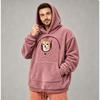 2026 Solid Color Hooded Pet Loose Fit Pullover Sweatshirt Unisex Casual Top