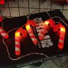 Red Candy Cane LED String Lights for Christmas Tree Decoration