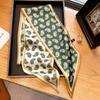 Design Print Skinny Scarf Plaid Horse Hairband Scarves Women Narrow Silk Scarfs Bag Ribbons Luxury  Wrist Towel Foulard