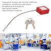 Lockout Tagout Cable Locks 85mm Shackle Steel   Padlock with 2 Key for Equipment Maintenance