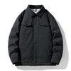 Herren Schwarze Lässige Revers Daunenjacke - Winter Kältebeständig, Warm, Lockere Passform